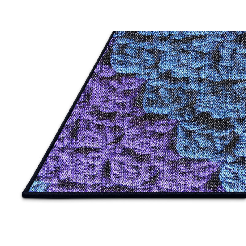 Tapis bleu Edwige, Rectangle 5 pi x 7 pi