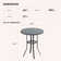 Readus Round Steel Outdoor Bar Table