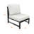 Oltjana Sectional Armless Middle Outdoor Patio Chair With Sunbrella Cushions-124072323