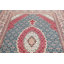 Tapis rouge/bleu oriental médaillon bidjar Bertha