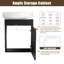 Ensemble de meuble-lavabo simple 16 po avec comptoir en céramique Derwent et support de rangement mural 12 po-4372100