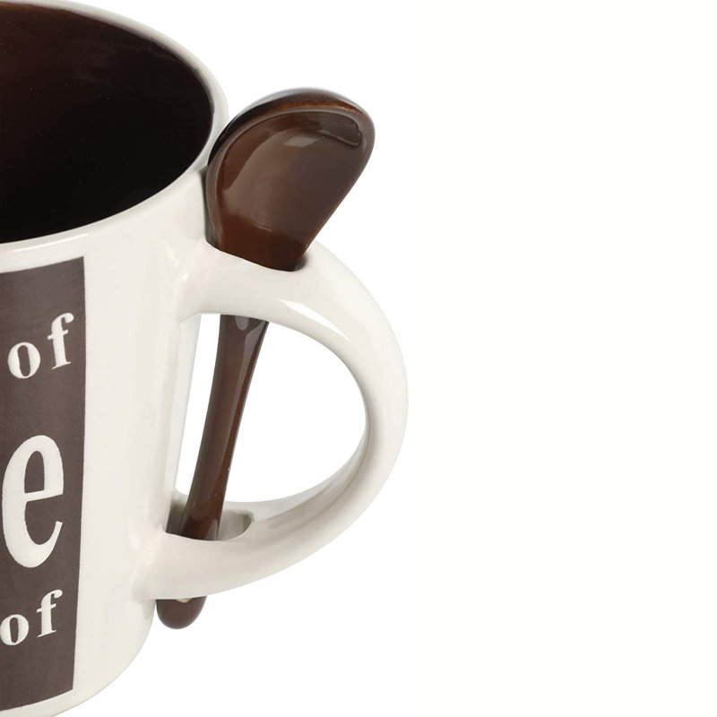 Red Barrel Studio® Mr. Coffee Dolce Cafe 4 Person 8 Piece Mug And Spoon Set, Assorted Colors