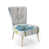 Abstract Blue Polyester Blend 16