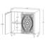 Armoire d'appoint 2 portes Mandala
