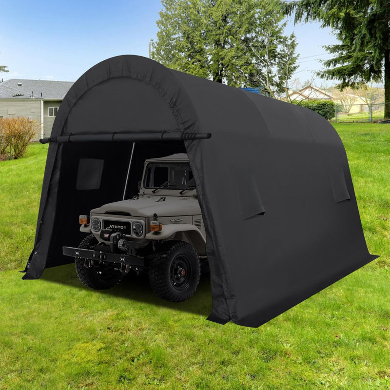 Abri d'auto 12 x 20, 10 x 20, 10 x 15 pi, garage portatif robuste avec portes et évents à double fermeture à glissière
