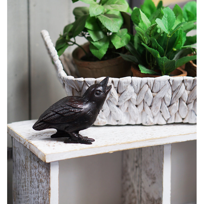 Bébé corbeau en fonte Milosz