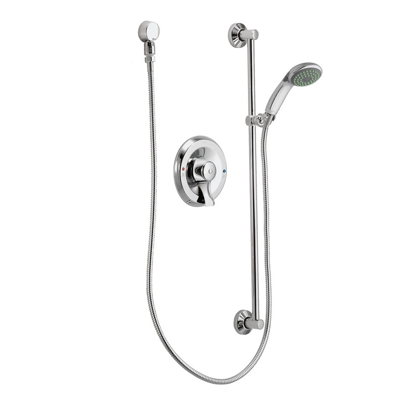 Commercial Shower Faucet with Lever Handle, 1.5 GPM, Chrome