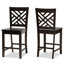 Tabouret de comptoir en bois massif de 24,2 po Fraserburgh-908007328