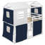Lit simple superposé en bois avec tente-293362428-293362430