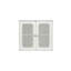 Wall-Mounted Bathroom Storage Cabinet with Louvered Double Doors