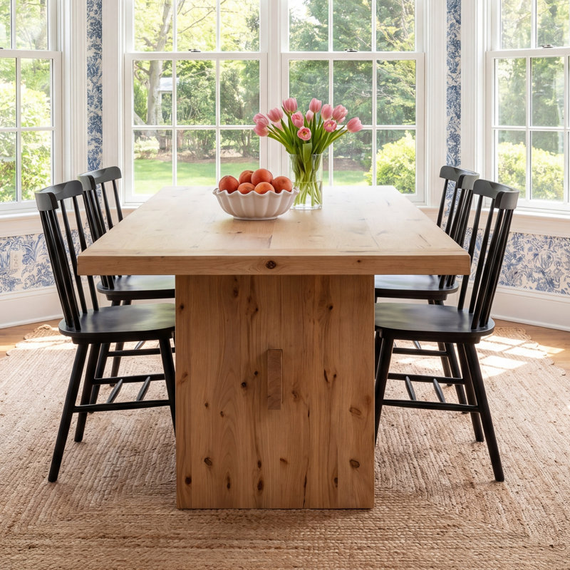 Rhett 85" Dining Table In Distressed Oak