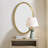  Elstree Antique Brass Oval Mirror