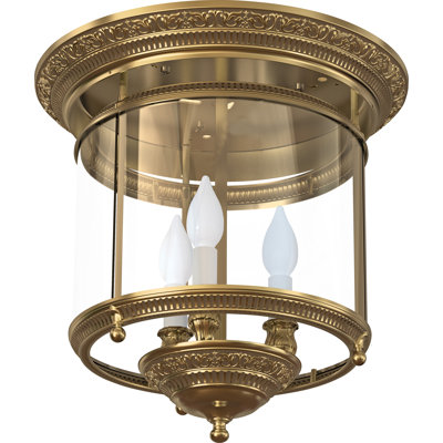 Flippen Glass Flush Mount