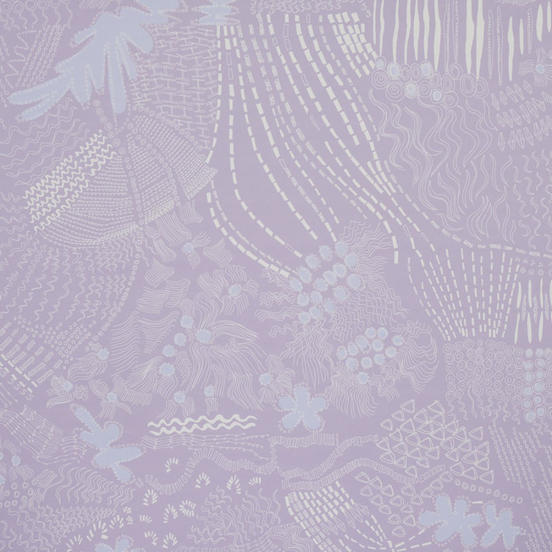 Papier peint Schumacher x Clements Ribeiro Haven, Lilas