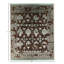 Handmade Cotton and Silk Damask Area Rug