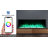 3 Sided Electric Fireplace, 70 inches Smart Wi-Fi app/Remote Control Fire place, Realistic RGB LED Flame-376555002