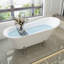68.9" x 31" Clawfoot Soaking Acrylic Bathtub