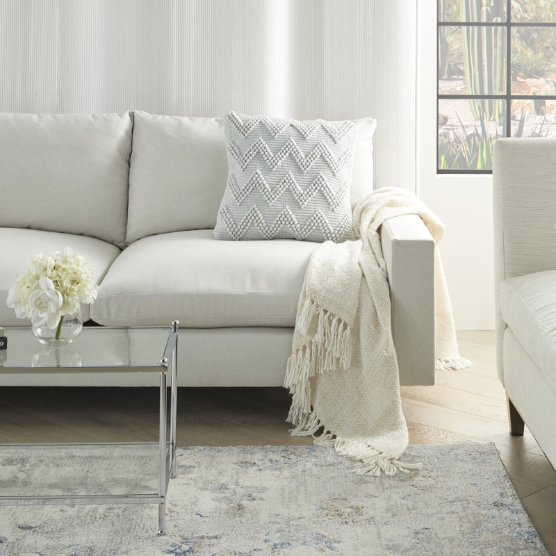  Housse et insert de coussin carré, Ciel, H 20 po x l 20 po x P 6 po, Carrée