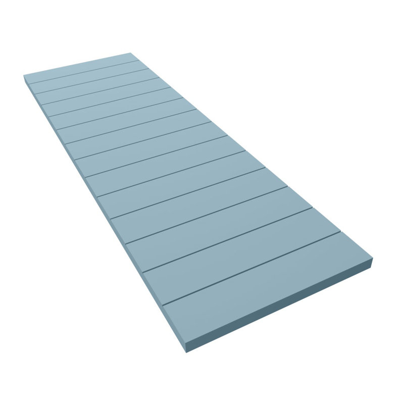 Volets à fixation fixe en PVC True Fit, Bleu paisible, 12'', 32"