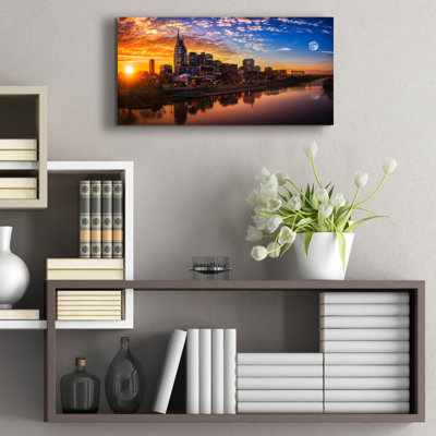 «Nashville Sunset» par Jonathan Ross, art en verre acrylique