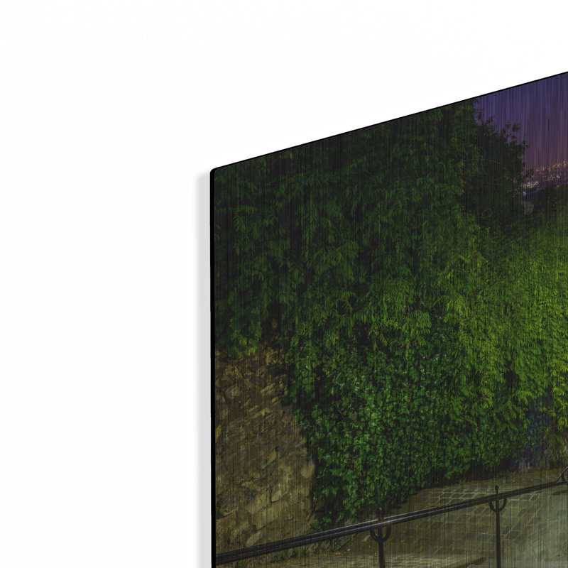 Latitude Run® «Montmartre Steps» par H.J. Herrera, art mural en métal, H 12 po x l 16 po