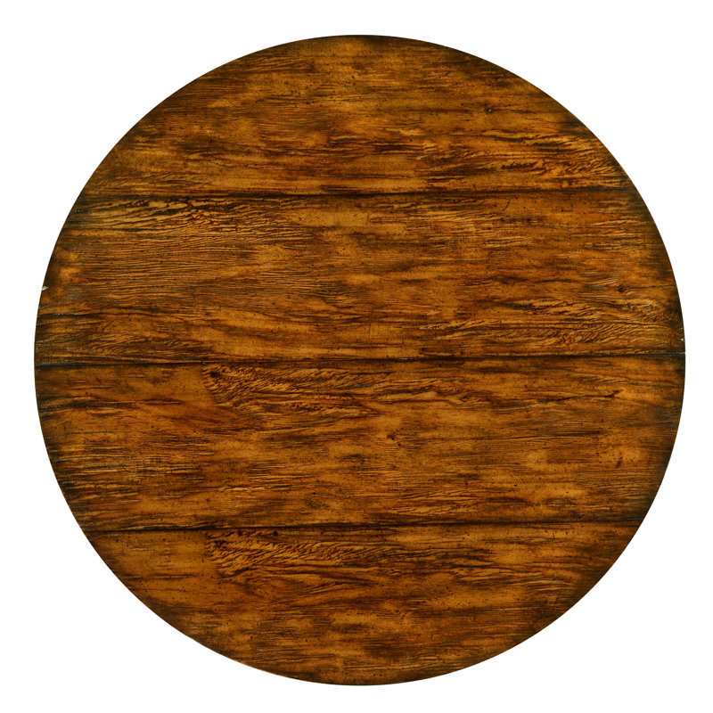 Casually Country Solid Wood End Table, Country Farmhouse Walnut