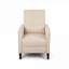 Fauteuil inclinable compact en tissu beige neutre BEIMO, fauteuil d'appoint Mid-Century pour salon et chambre à coucher-611566960