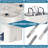 Spin Mop Bucket with Wringer, Separate Dirty and Clean Water,with 6 Replacement Mop Heads,4X Wheel