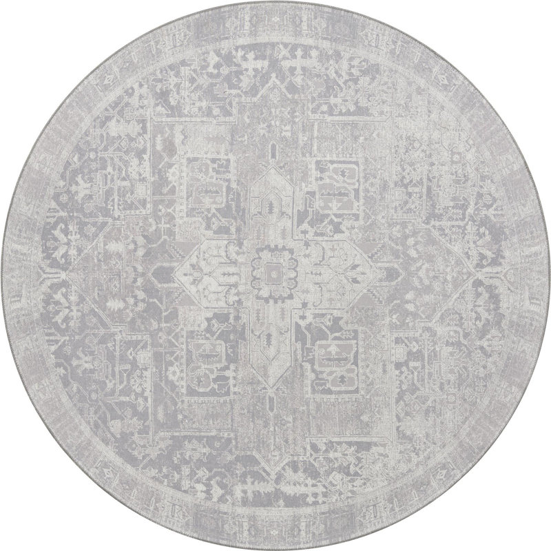 Oppie Oriental Indoor Rug, Round 7'6"