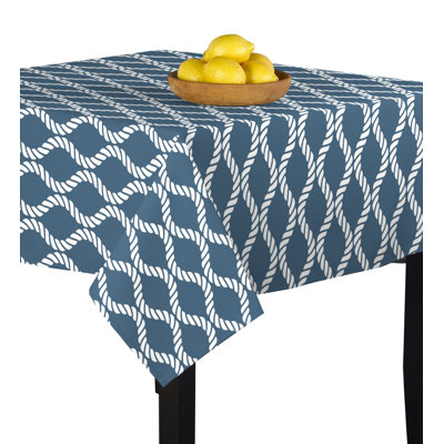 Nautical Geometric Square Tablecloth