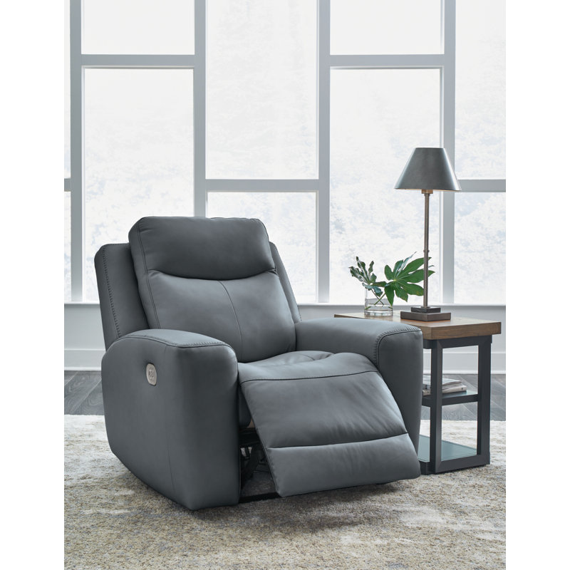 Fauteuil inclinable électrique standard en cuir 42 po de large