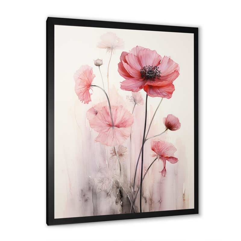 «Floral Delights In Ranunculus II», reproduction sur toile, Cadre photo noir, H 32 po x l 24 po x P 1 po