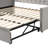 Twin Size Upholstered Daybed With Pop Up Trundle-1648939688