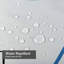 Rideau de douche bleu avec 12 crochets-1281692866
