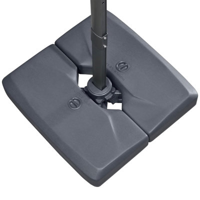 Base de parasol autoportante en plastique