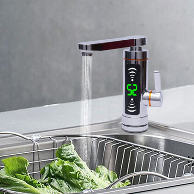 Robinet chauffant électrique rotatif 110V avec affichage numérique à DEL