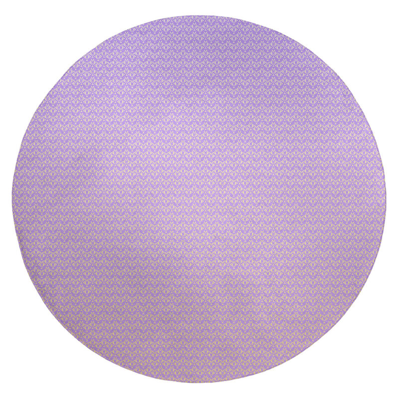 Chenille Ombre Indoor Rug, Round 5'