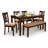 Lansdowne 6-Piece Dining Set with Bench