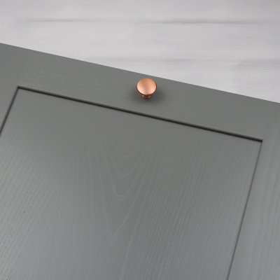 30mm Satin Copper Round Knob