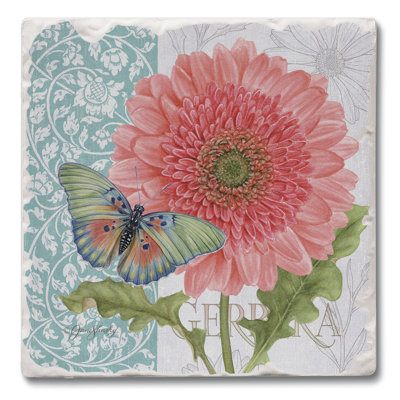 Stoneware Square 4 Piece Coaster Set