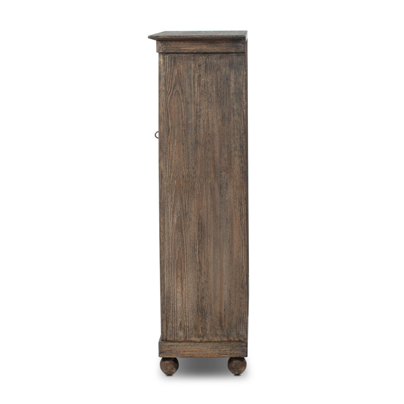 Alcott Cabinet-Distressed Cocoa Pine