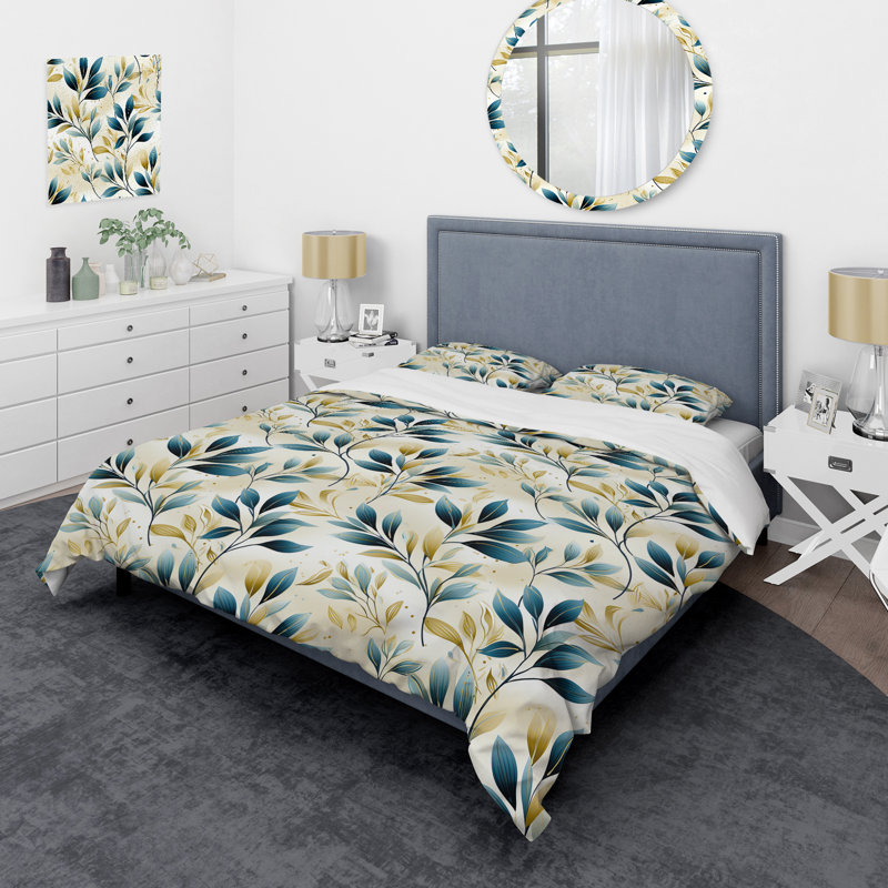 Literie Coastal Neutrals, Housse de couette pour grand lit et 2 taies décor