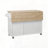 51" Fluted Kitchen Island With Drop Leaf-1710716683