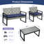 Ensemble de mobilier de patio 4 pièces avec table basse et coussin de siège-926264035