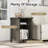 Farmhouse Nairoby Nightstand, End Table, End Tables with Barn Door and Shelf, Modern Bed Side Table Rustic Nightstands Set for Bedroom, Living Room ﻿-253371658-253371659