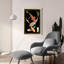  «Koi Fish On Black 2» par Chariklia Zarris, art mural en verre acrylique, 24 po x 36 po-50100168