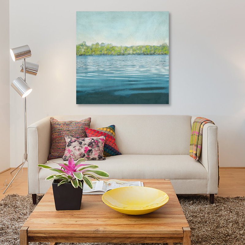 " Flat Water II " by Chariklia Zarris, 12" H x 12" W x 0.75" D