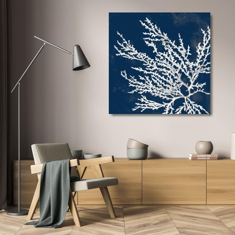 Reproduction d'art sur toile Beachcrest Home ™ Loreth, Lanie, Coastal Coral I, H 20 po x l 20 po