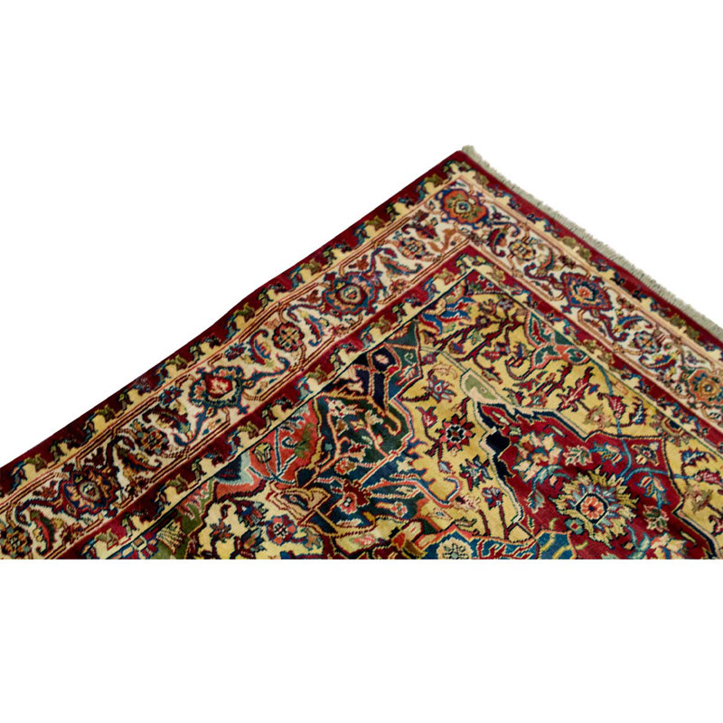 Tapis ivoire et crème noué à la main de haute qualité