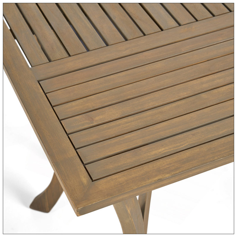 ECTANGULAR WOOD TABLE, Gray